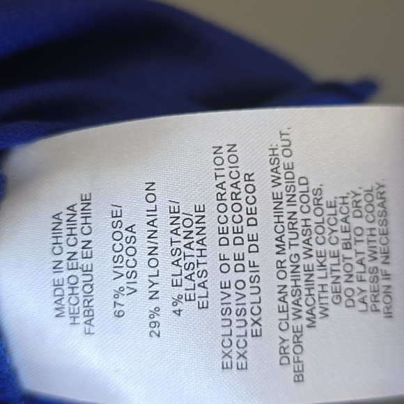 Men's Jones New York Blue T-Shirt, Size 2X - Picture 5 of 5